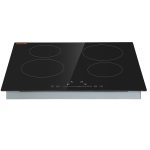 VEVOR Built in Electric Stove Top 23.2 x 20.5 inch 4 Burners 240V Glass Radiant Cooktop with Sensor Touch Control Timer & Child Lock Included 9