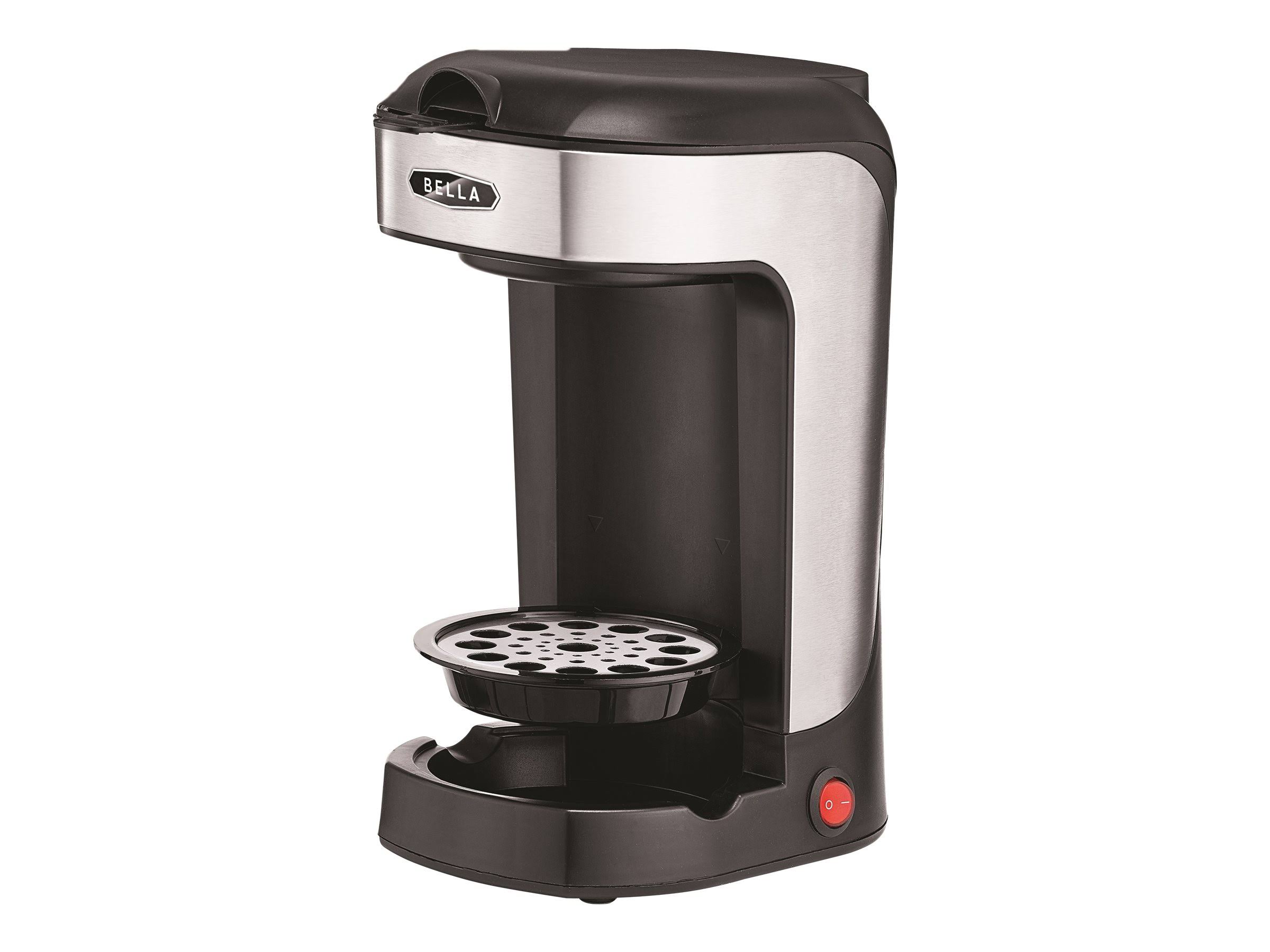 7574bb64fa55556435fbf2641b9341906def70d1452c3f26e7c8d12ae1772ad9.jpg Bella Stainless Steel Single Scoop Coffee Maker - Black - Image 1