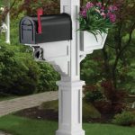 Mayne 5808W Signature Plus Mailbox Post- White | MA375730