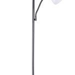 Mainstays 72'' Combo Floor Lamp with Adjustable Reading Lamp - Black