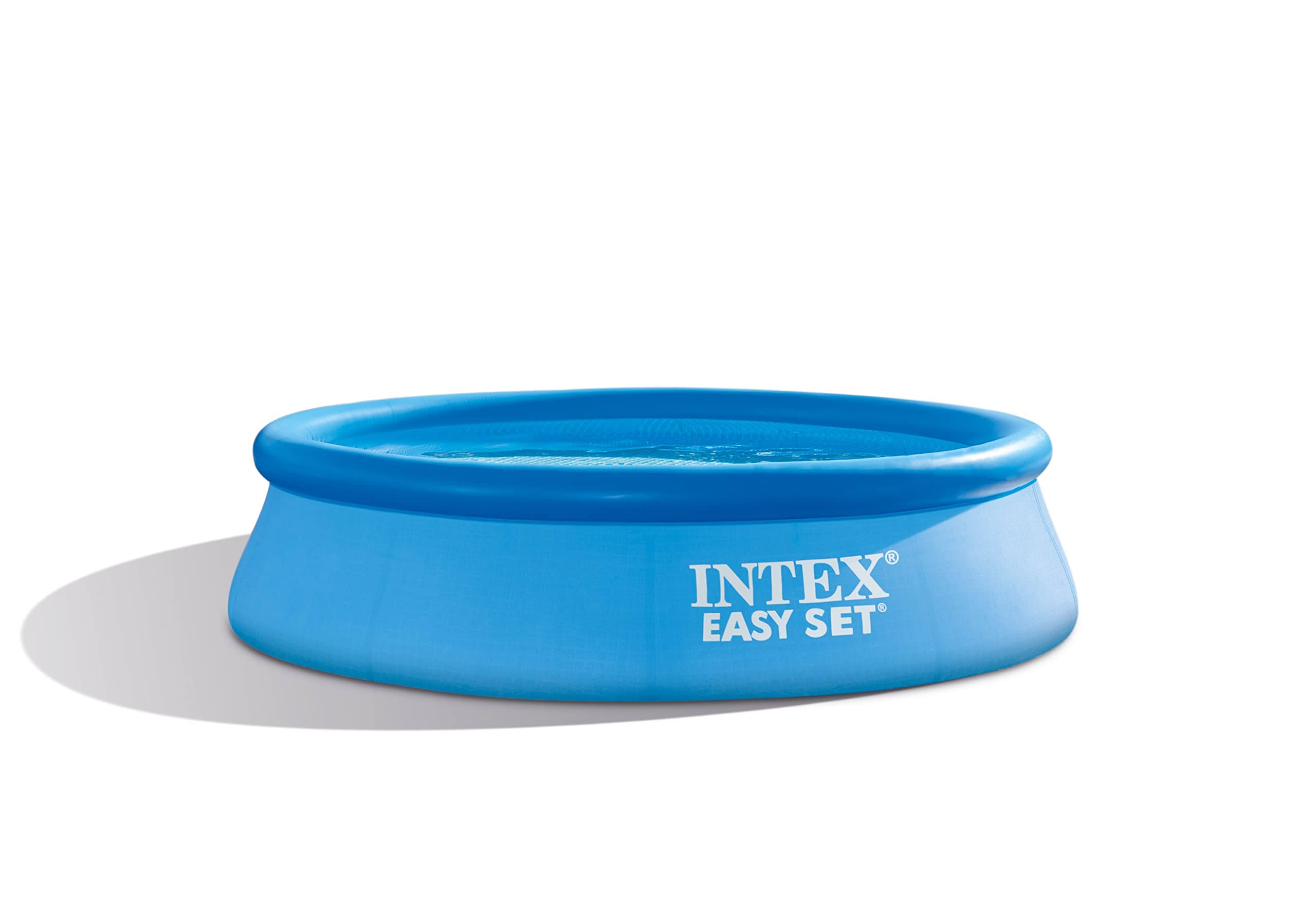 75b84dd5008bace45356e641c7920769a911739fc02fab5ed5b61f741848cf79.jpg Intex 10' X 30 Easy Set Above Ground Inflatable Kids Round Swimming Pool, Blue - Image 1