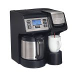 Hamilton Beach 49920 Black FlexBrew Trio Coffee Maker with 12 Cup Thermal Carafe