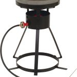King Kooker #24wc 24 inch Portable Propane Outdoor Cooker with 18 inch Steel Wok, Size: Black