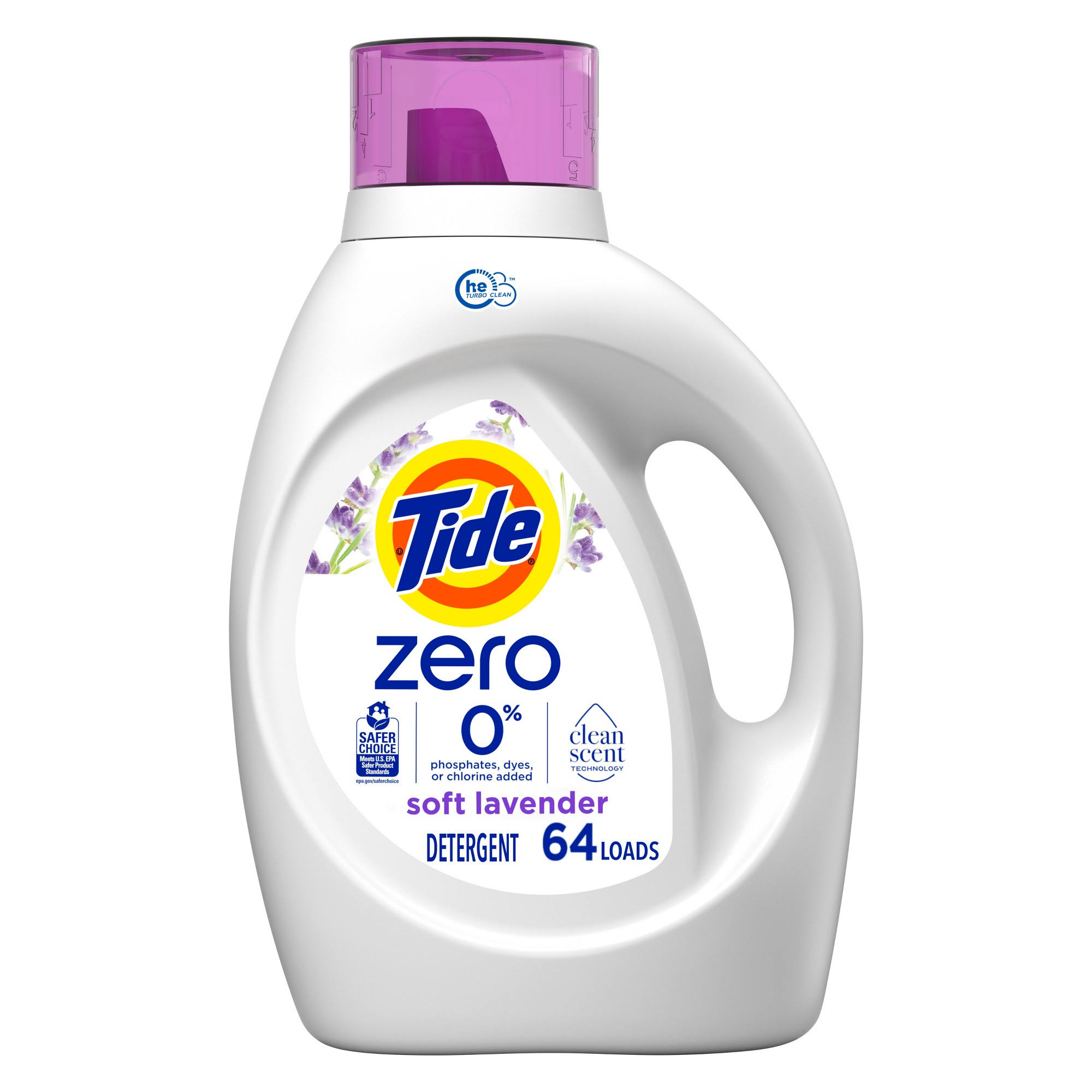 75f0804b0b8082d7a2911f70842185baa994c44d4da1e4501c429b92ab2a9e8a.jpg Tide Zero Soft Liquid Laundry Detergent - Lavender Scent - 92 fl oz - Image 1