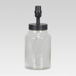 Causal Fillable Small Lamp Base Clear Includes Energy Efficient Light Bulb - Threshold