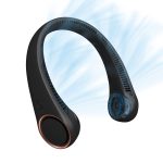 cIVPOWER Portable Neck Fan, Hands Free Bladeless Cooling Personal Fan,3 Speeds Adjustment,78 Air Outlet, Headphone Design, Rechargeable, USB Powered