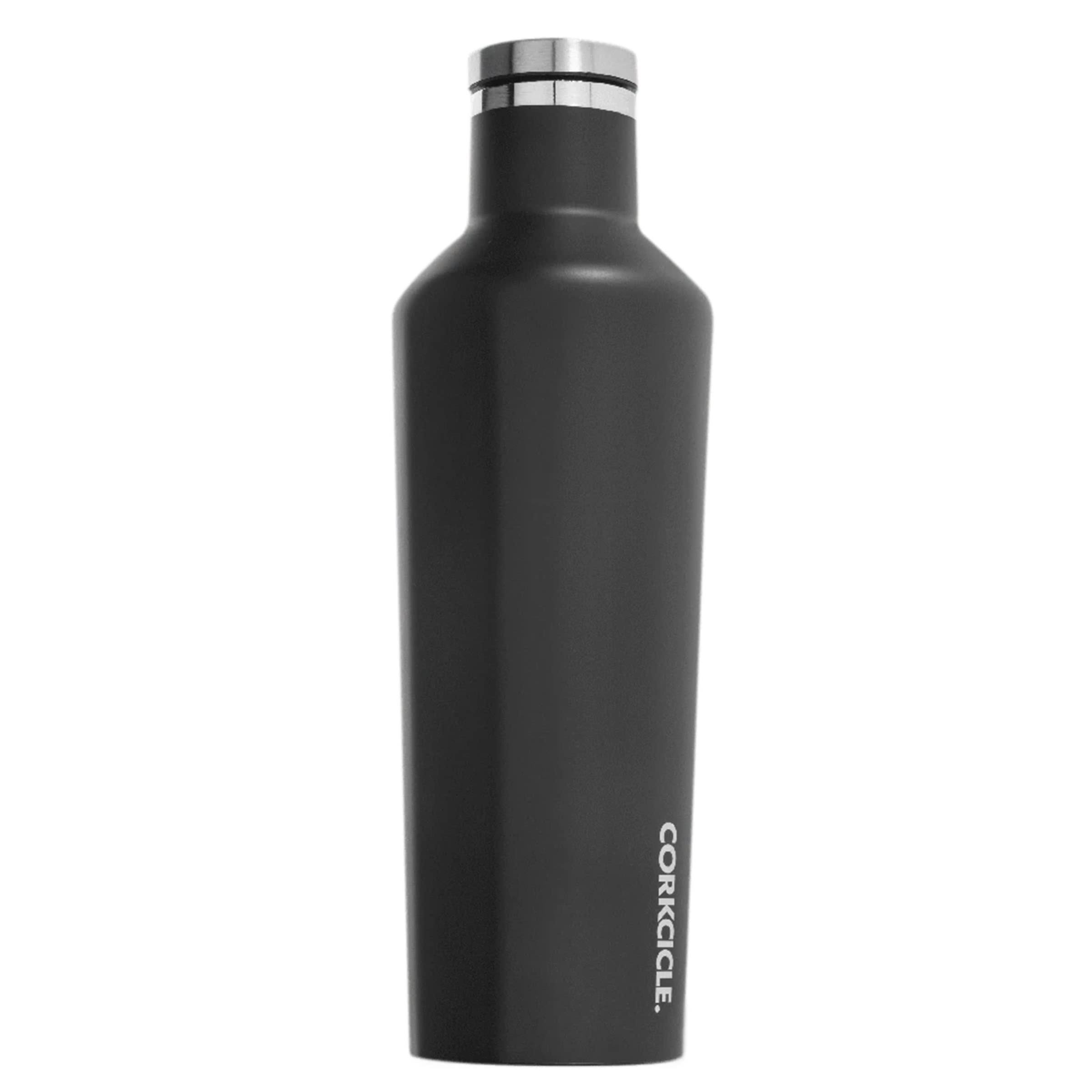768d58d1fb6fd3abce58816189ac150f24331086df3108b793abaed6b7fac7dd.jpg Corkcicle Canteen - Water Bottle & Thermos - Triple Insulated Stainless Steel, 16 oz, Matte Black - Image 1