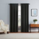 Eclipse Braxton Thermaback Window Panel, Black, 42" x 63"
