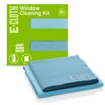 E-Cloth Glass Cleaner, Window Cleaning Kit, Premium Microfiber Window Cleaner, Great for Shower Glass Doors, Indoor & Outdoor Windows & Car