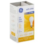 Ge Lighting Way Light Bulb, Soft White, 50/200/250W, 3-Way