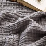 Emme Cotton Blanket Soft Muslin Throw Blanket for Couch Bed 4-Layer Breathable Gauze Blanket for All Season Soft and Lightweight