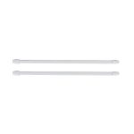 Evideco White Adjustable Flat Sash Rod Set of 2 - 24" to 31.8"