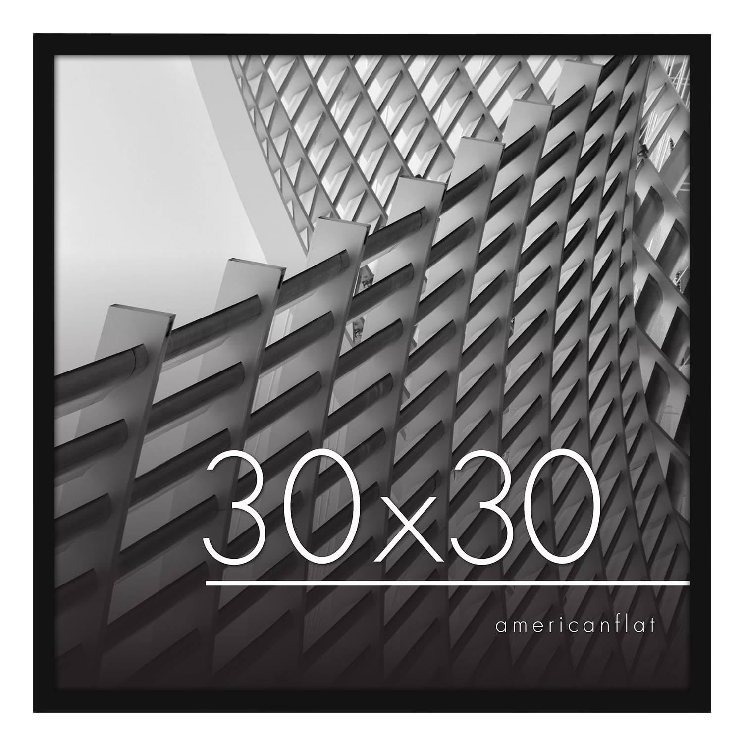 774d947be76851b17793b5fb4e387127f148dabfc92aabc3adaa630057b3b5e0.jpg Americanflat 30x30 Picture Frame in Black - Thin Border Photo Frame with Polished Plexiglass - Wall Picture Frame with Hanging Hardware Included for - Image 1