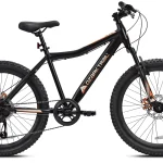 Ozark Trail 24" Glide Mountain Bike, 8 Speed, Black, Teen, Unisex