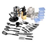 Gibson Home Essential Total Kitchen 83-Piece Combo Set White