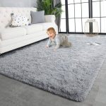 TWINNIS Super Soft Shaggy Fluffy Carpets, 5x8 Feet, Indoor Modern Plush Area Rugs for Living Room Bedroom Kids Room Nursery Home Decor, Upgrade