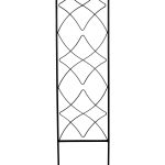 Garden Accents 12.16-in W x 48-in H Black Finial Garden Trellis