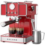 Galanz Retro Pump Espresso Machine ,Red