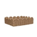 15" Brown Spring Woven Scallop Decorative Tray by Ashland | Michaels