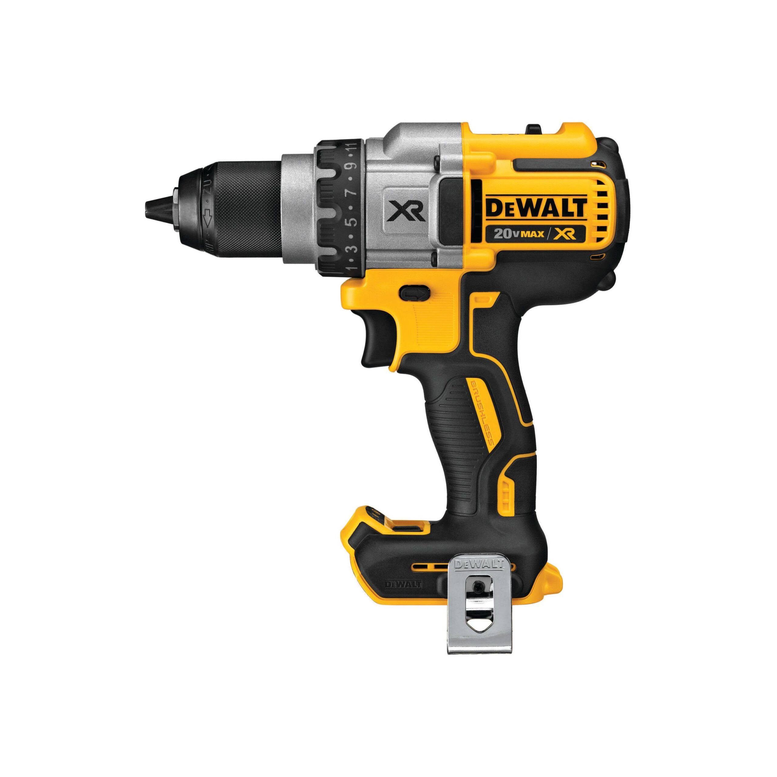 7845fbc4c8a348eff8e9396cdc89c29b173f338de3704022cd4e40dc34cbd129.jpg DeWalt 20V Max Cordless Brushless XR 3-Speed Drill/Driver DCD991B - Image 1