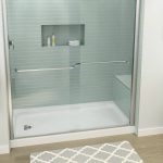 Mansfield 30" x 60" White Enameled Steel Shower Base with Left Drain - Each