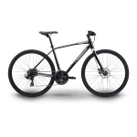 5seconds PARAMOUNT 100 Hybrid Bicycle, Lightweight Aluminum Frame 21 - Speed Bike with Trigger Shifters, and Mechanical Disc Brakes - Black