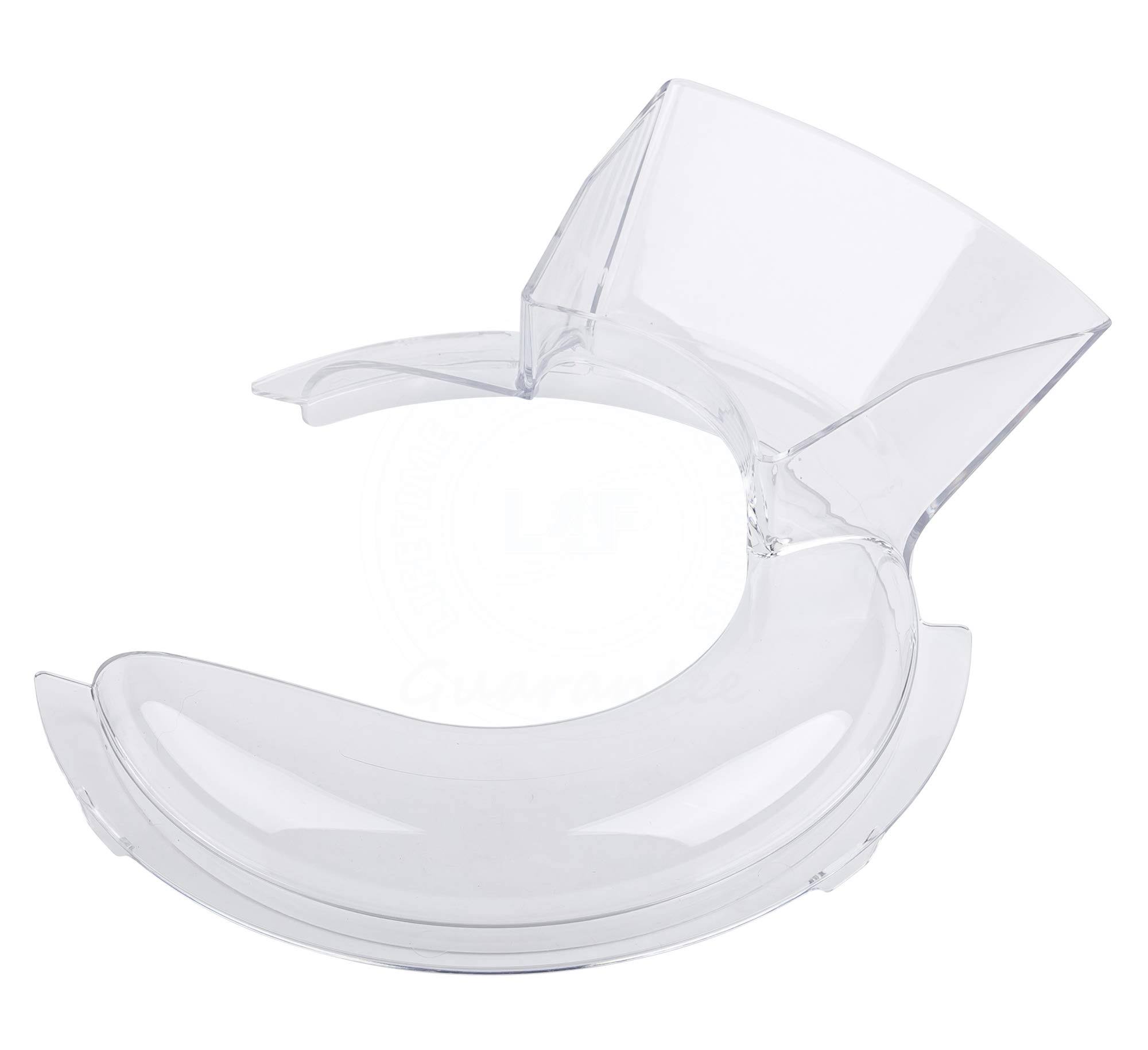 78770fb677bc4f09b631d5c5e1ad15a9848b48777bd575623e2cf4e15789c333.jpg W10616906 Pouring Shield for KitchenAid Mixer - Kn1ps, Clear - Image 1