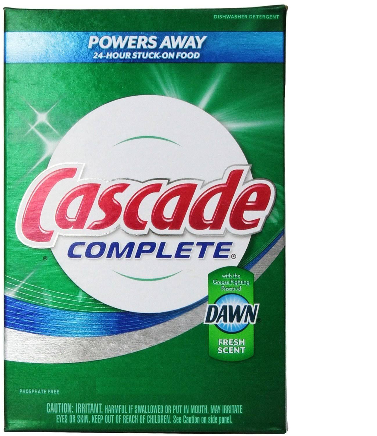 787a5cf86cb115f312f9d79e3275913dd3b89b522e60e144c48a67bc2d5a4f03.jpg Cascade Complete Powder Dishwasher Detergent Fresh Scent 125 oz - Image 1