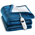 Medical King Heated Blanket Machine Washable Extremely Soft and Comfortable Electric Blanket Throw Fast Heating with Hand Controller 10 Heating Settin