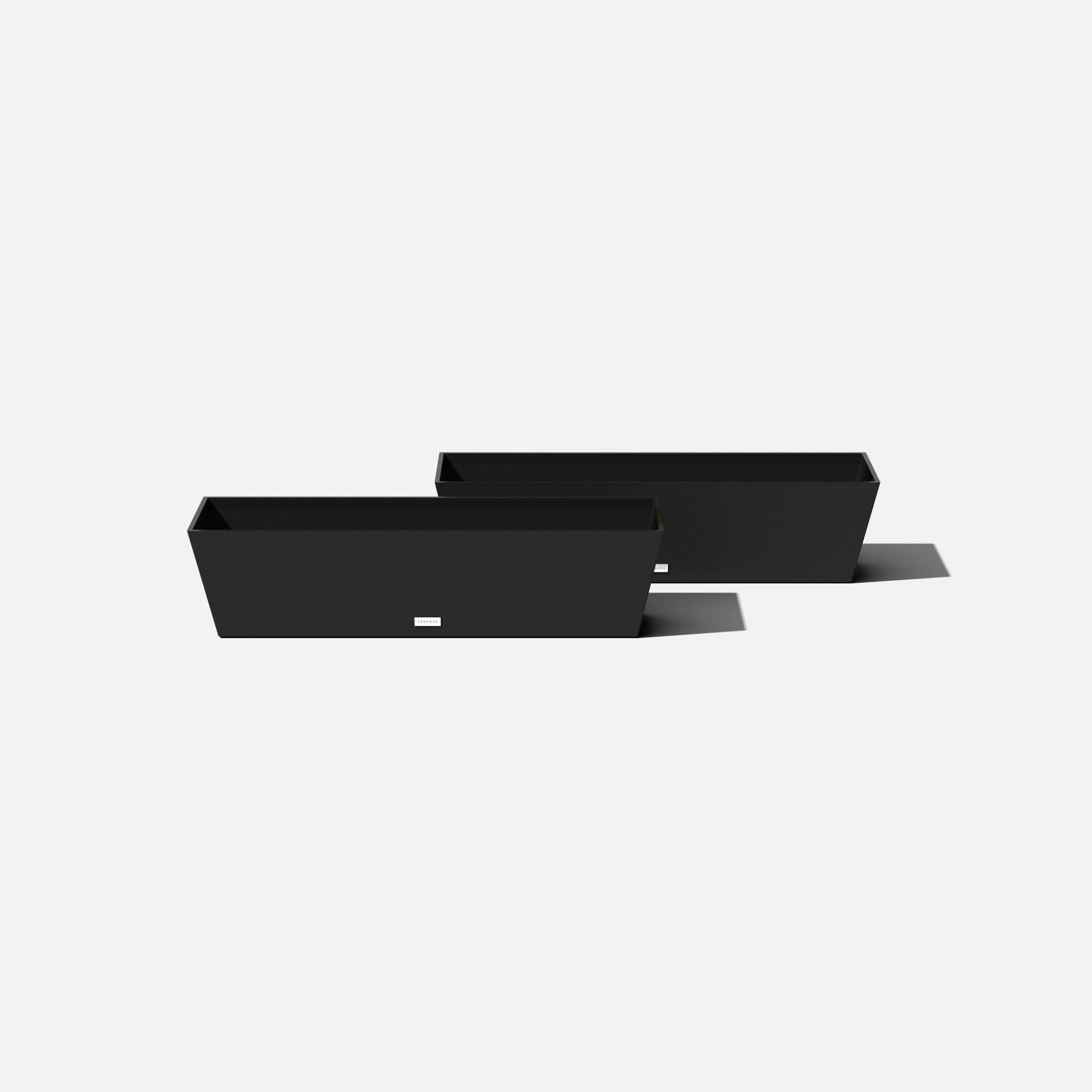 788006829cf9ef0a75d41d2735d6b821ec93ca75205af1ac6aed827cbecc53c3.jpg Veradek Pure Series 36 in. Window Box Planter 2 Pack - Black - Image 1