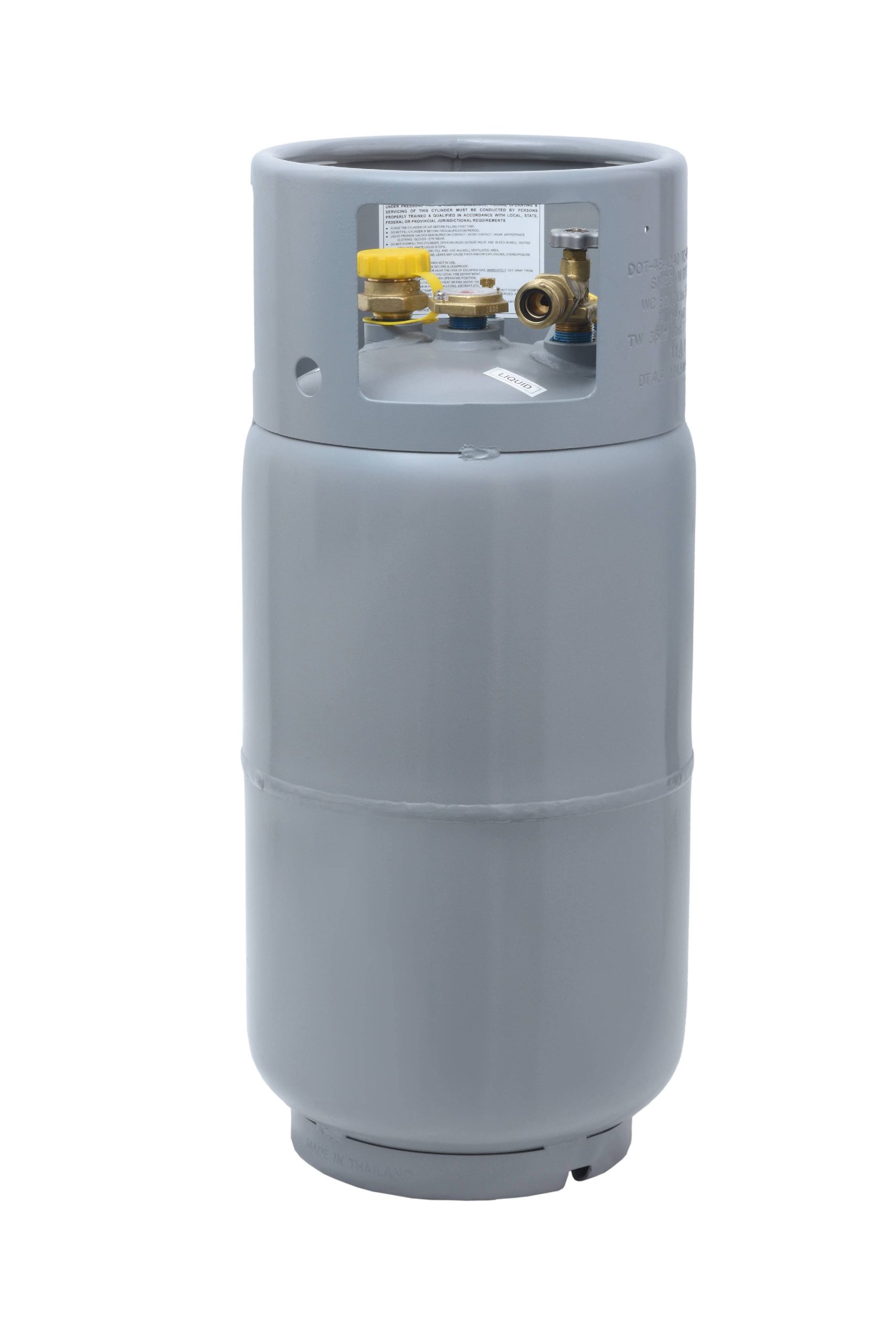 Flame King 33.5lb Steel Propane Tank Forklift Cylinder with Gauge