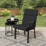 Better Homes & Gardens 44" L x 21" W Black Rectangle Outdoor Chair Cushion, 1 Piece