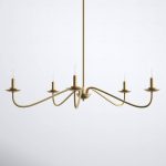 Abigeal 5 - Light Candle Style Classic Chandelier Birch Lane Finish: Natural Brass