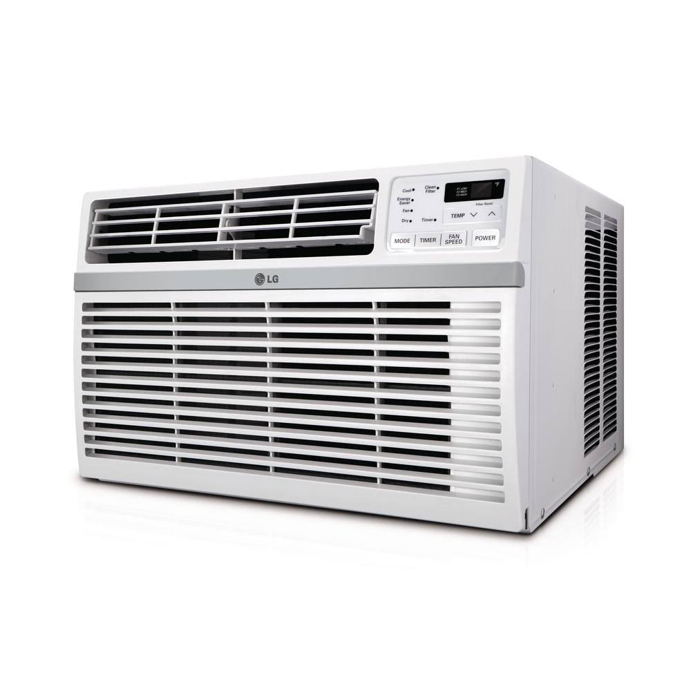 7928c6a026548f464208e82b43fb945458ab5e58268e42fff420d25804fbcb05.jpg LG 18,000 BTU 230-Volt Window Air Conditioner with Remote, Factory Reconditioned, White - Image 1
