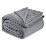 Bedsure Fleece King Size Blankets for Bed Grey - Soft Lightweight Plush Cozy Fuzzy Luxury Microfiber