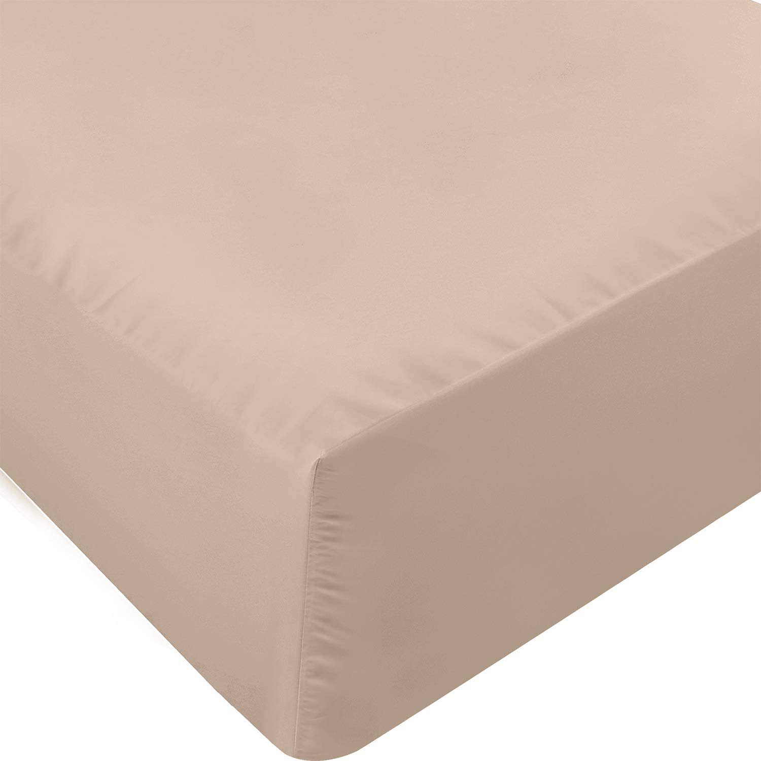 794d67ced201a1702d4a31ccb56194003a3ac473beba2cbd7424e17e75a7596e.jpg Utopia Bedding Queen Fitted Sheet - Bottom Sheet - Deep Pocket - Soft Microfiber -Shrinkage and Fade Resistant-Easy Care -1 Fitted Sheet Only (Beige) - Image 1