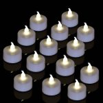 Brigle LED Tea Lights, Battery-Powered Tea Lights Flameless Candles Warm White 24 Pack Wedding Lights for Home Decoration, Christmas, Birthday Party