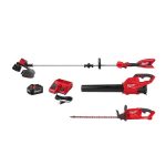 Milwaukee 282821272420272620 M18 18 V Lithium Ion Brushless Cordless String Trimmer. M18 FUEL Blower and M18 FUEL Hedge Trimmer 6.0Ah Kit 3 Tool - MadeInUSA