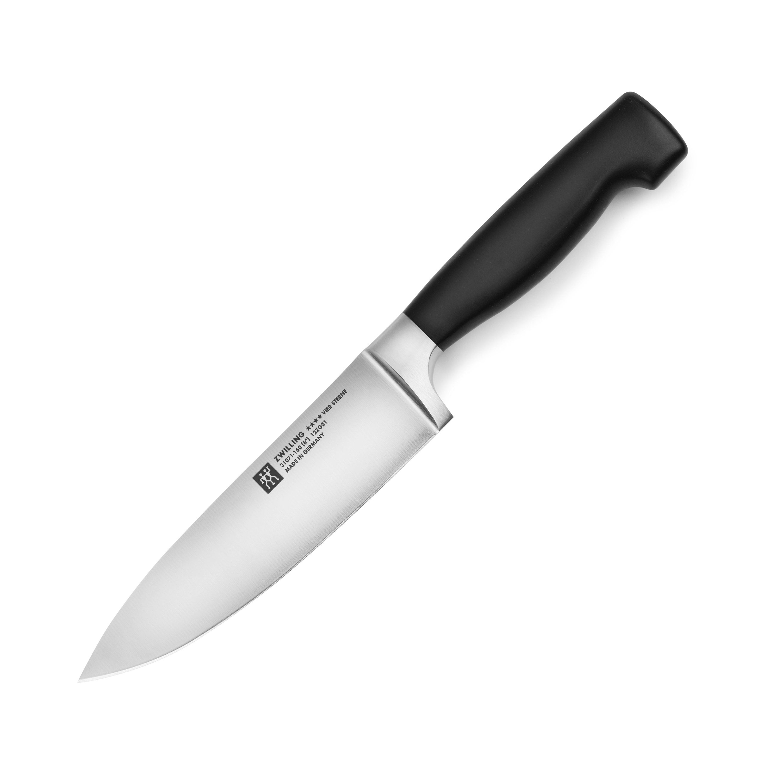 795bd8956e18abc8eb5ecab0e52f35555f85bb2a5155c5b09c8c54f05bd02adf.jpg Zwilling J.A. Henckels Four Star 6" Chef's Knife - Image 1