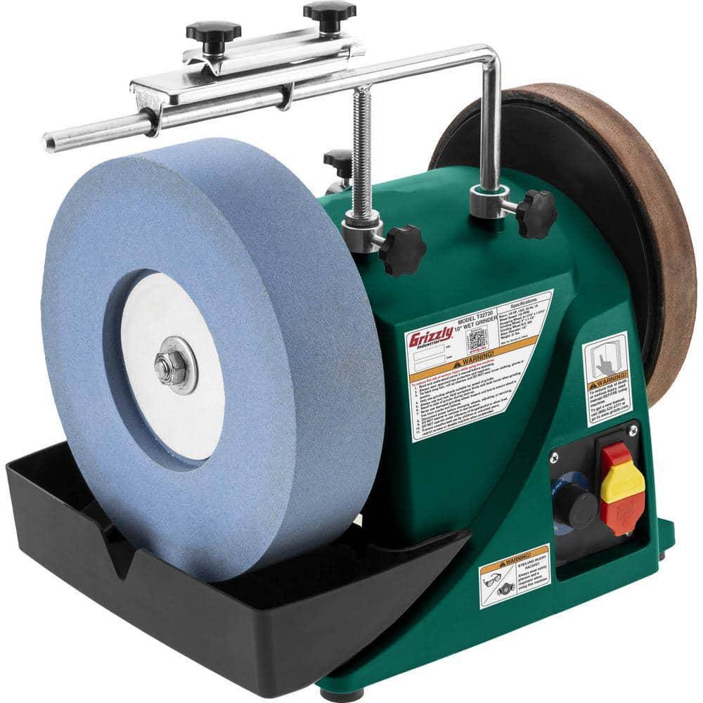 796438f760c7750803627349fa91280814ff2193fe3351dee2df2a01a724c1e3.jpg Grizzly T32720 - 10" Variable-Speed Wet Sharpener - Image 1