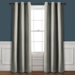 Lush Decor Absolute Blackout Window Curtain Panels Dark Gray 76X95 Set Each 38X95
