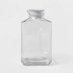 64oz Glass Straight Side Pitcher with Lid - Threshold