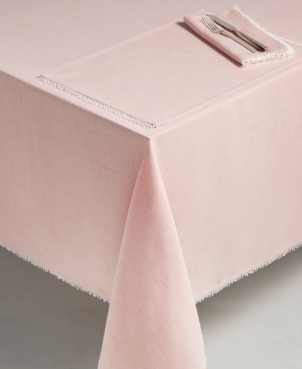 798e4b97d693249a0cf0a9e65f1ba0743b2472507b6aced8a0df75560c52494b.jpg Lenox Tablecloth Blush French Pearl Tablecloth 60 x 102 - Image 1