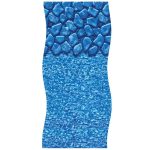 in The Swim 24' Round 20 Mil Unibead Pool Liner for Above Ground Swimming Pools - Boulder Swirl Design Li2452bsu