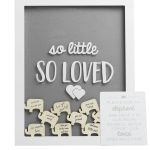 Pearhead Little Wishes Signature Guestbook Photo Frame - Gray/White