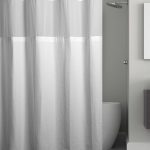 Hookless Shower Curtain 71" x 74" in White Waffle