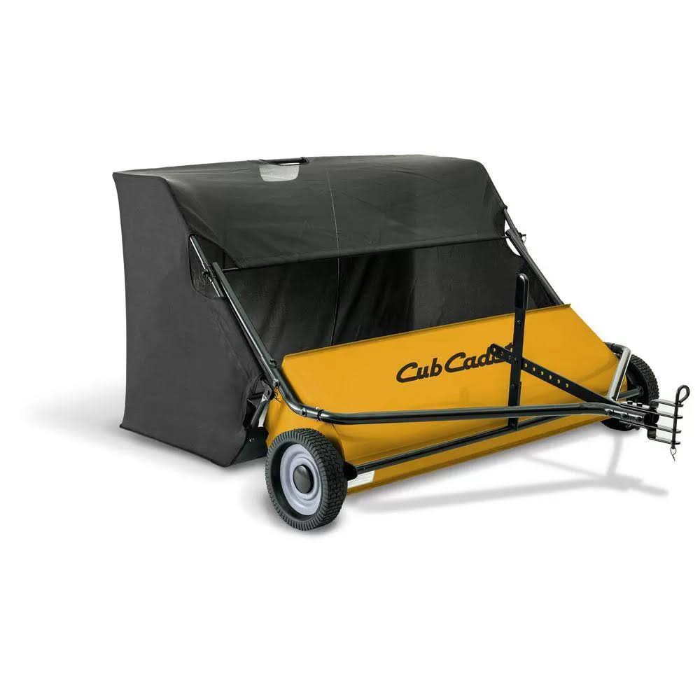 7a1c86702304dd7c4d89c570674daad5ca086b0a289886fc465fdfcfafac0601.jpg Cub Cadet CC-5026LS 50 in. 26 Cu. ft. Lawn Sweeper - Image 1
