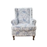 Wing Chair Slipcovers 2 Pieces Stretch Spandex Wingback Chair Covers Sofa Slipcover Printing Wingback Armchair Slipcovers Furniture Protector Couch