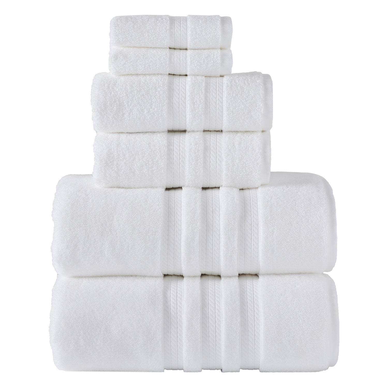 7a59d14d8fdffa5f2e012dae9d873fd8148f208b3756ceeb9352a4812cb2a4da.jpg Member's Mark Hotel Premier 6-Piece Towel Set White - Image 1