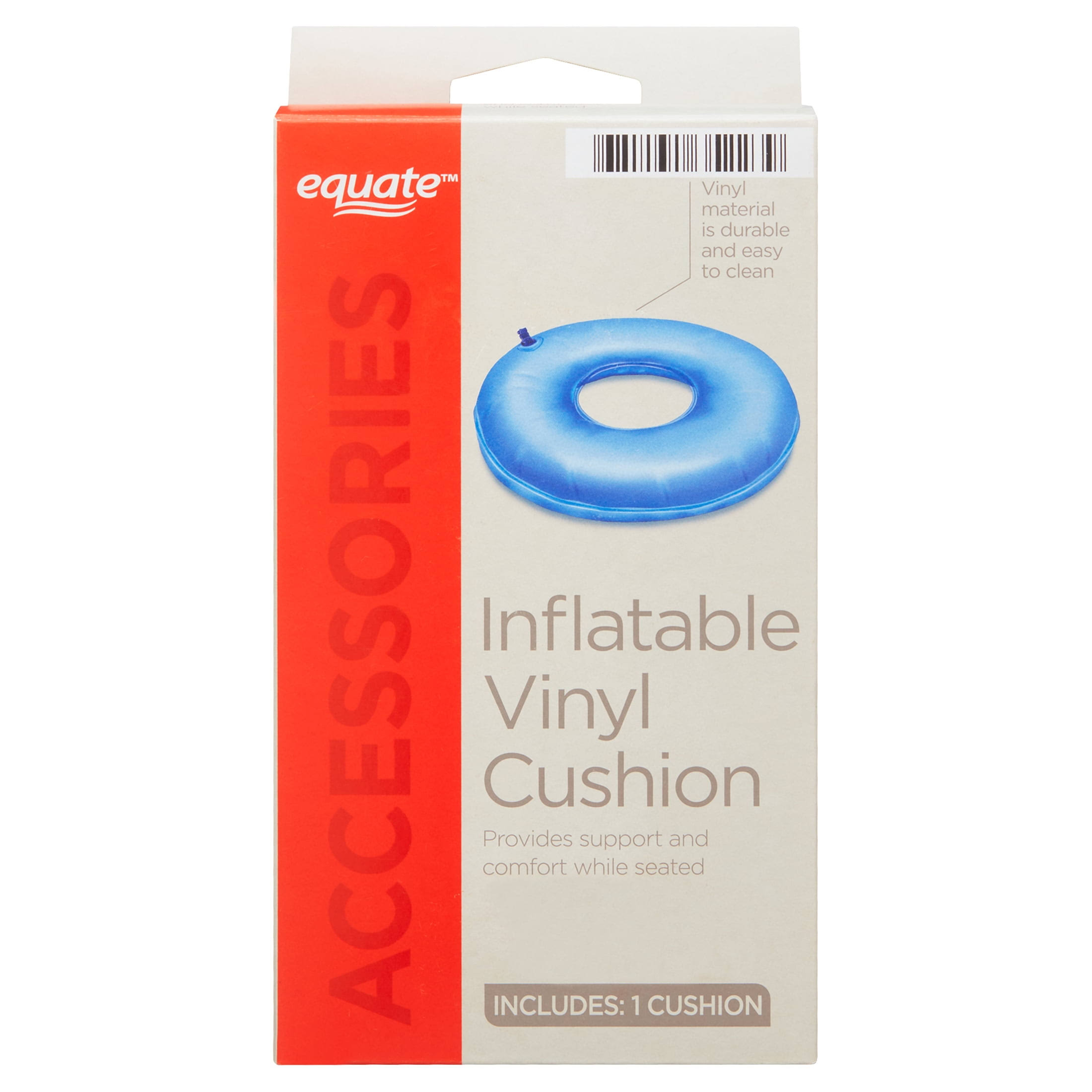 7a8363ba8286ad6dc5e13c3a86904ba40d438be44473943ac7ece00a575fb87f.jpg Equate Inflatable Vinyl Cushion - Image 1